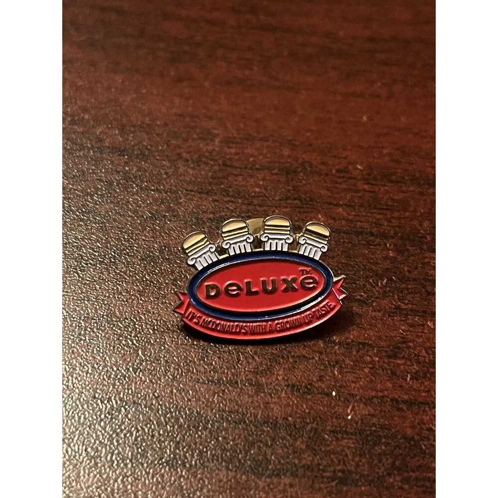 McDonald's‎ Deluxe Burger Grown-Up Taste Employee Lapel Hat Pin